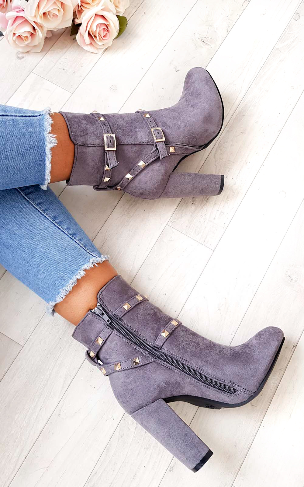Miya Studded Ankle Boots Thumbnail Miya Studded Ankle Boots Thumbnail
