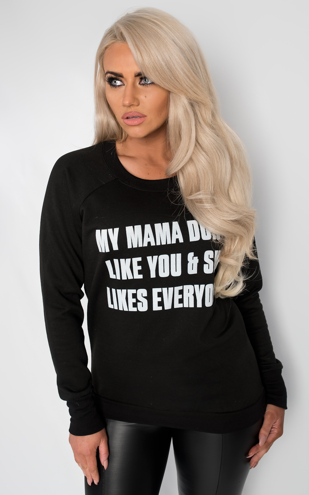 Justine Slogan Jumper Thumbnail Justine Slogan Jumper Thumbnail
