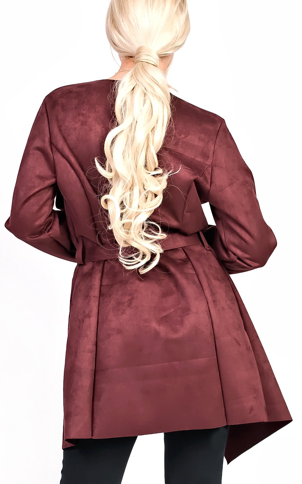 Liza Suede Waterfall Coat Thumbnail Liza Suede Waterfall Coat Thumbnail