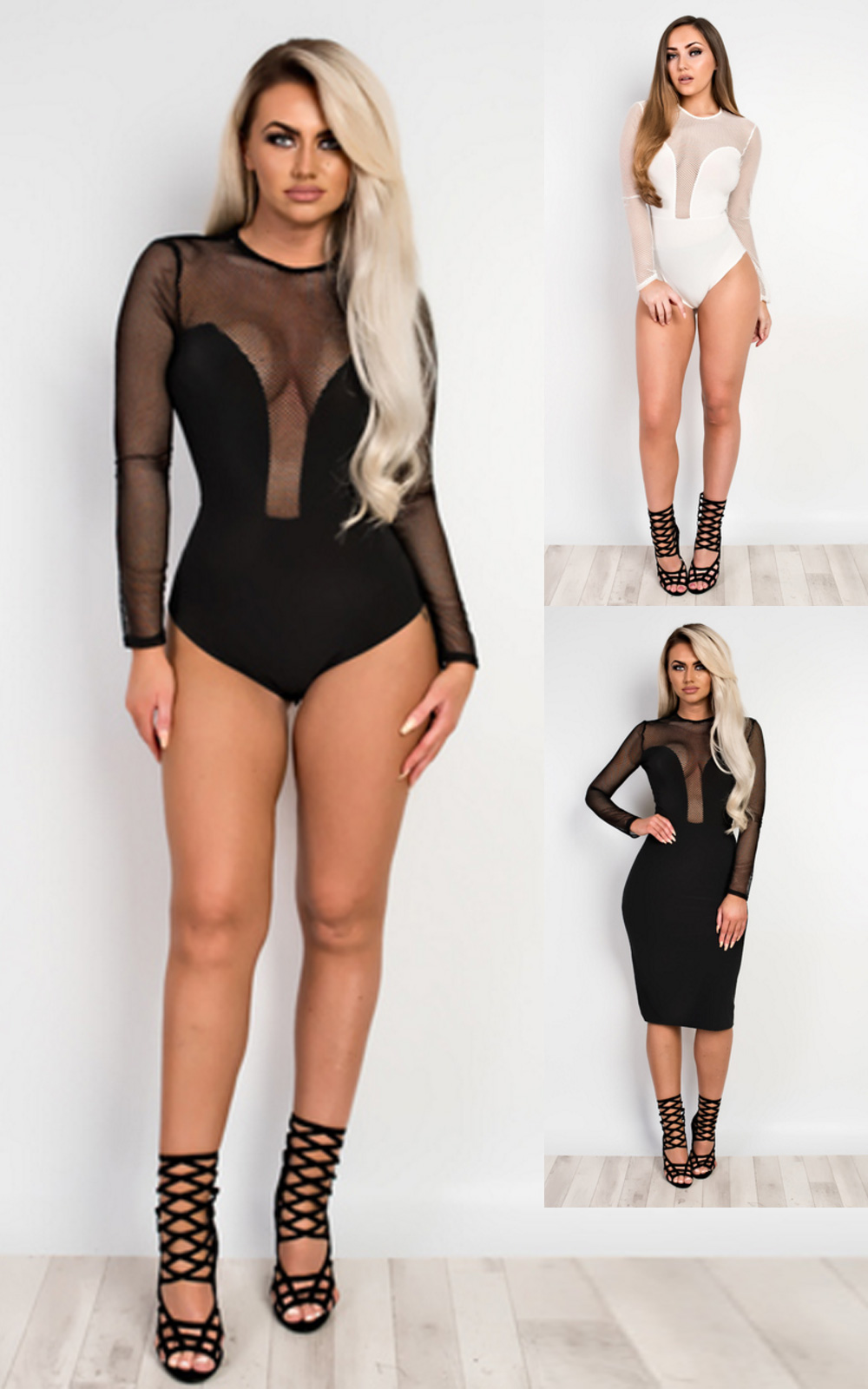 Vale Mesh Detail Bodysuit Thumbnail