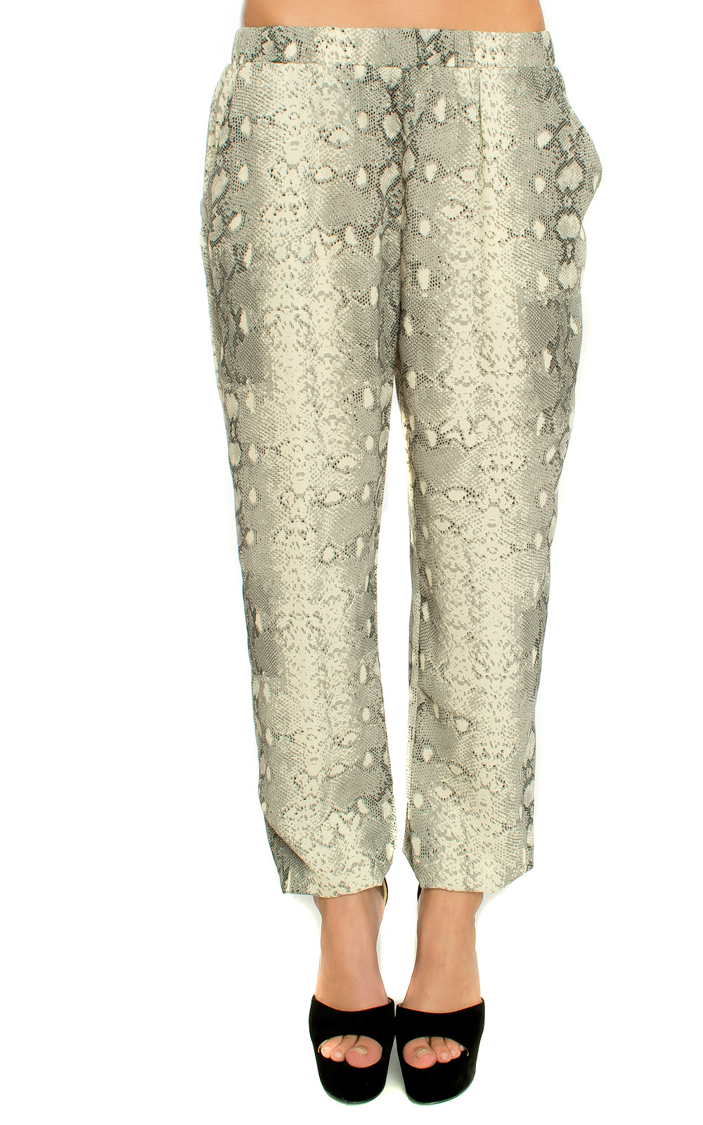 Adica Snake Print Harem Trousers