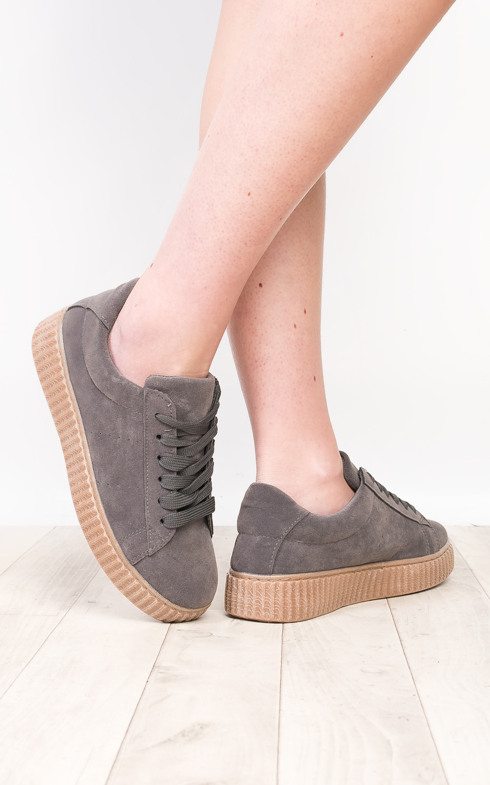 Marissa Faux Suede Platform Shoes  Thumbnail