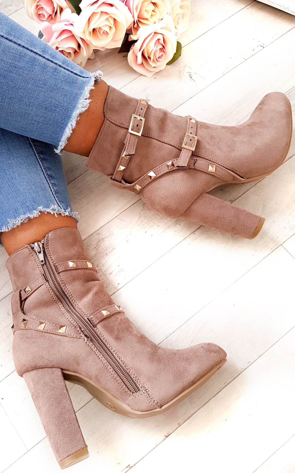 Miya Studded Ankle Boots Thumbnail Miya Studded Ankle Boots Thumbnail