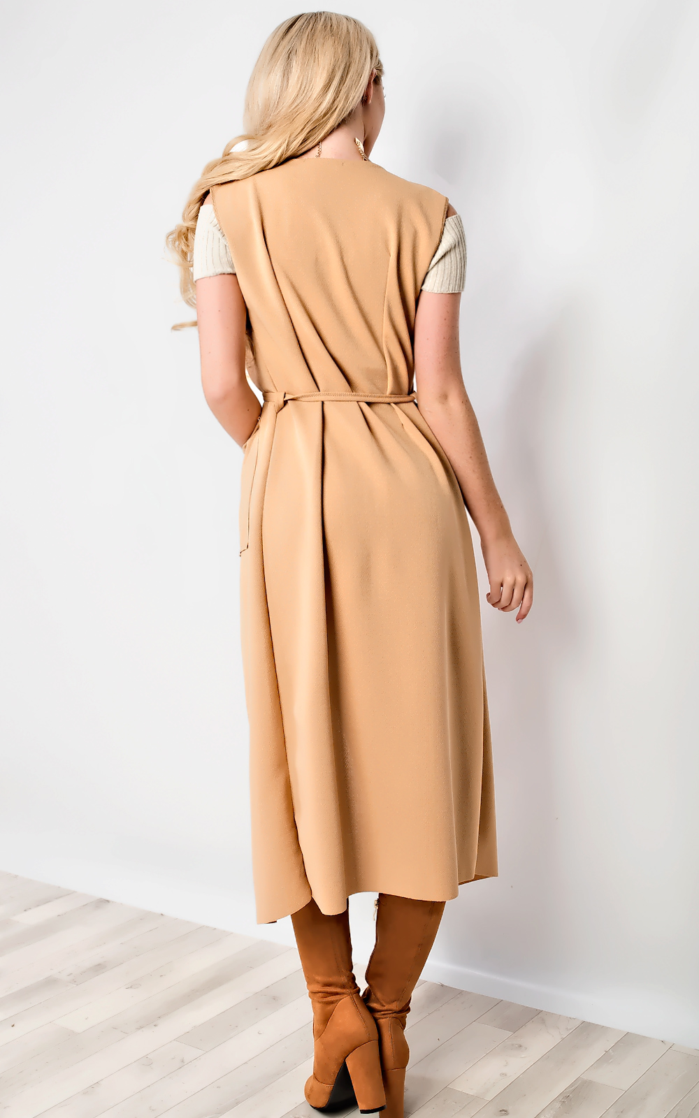 Kasey Sleeveless Duster Coat Thumbnail