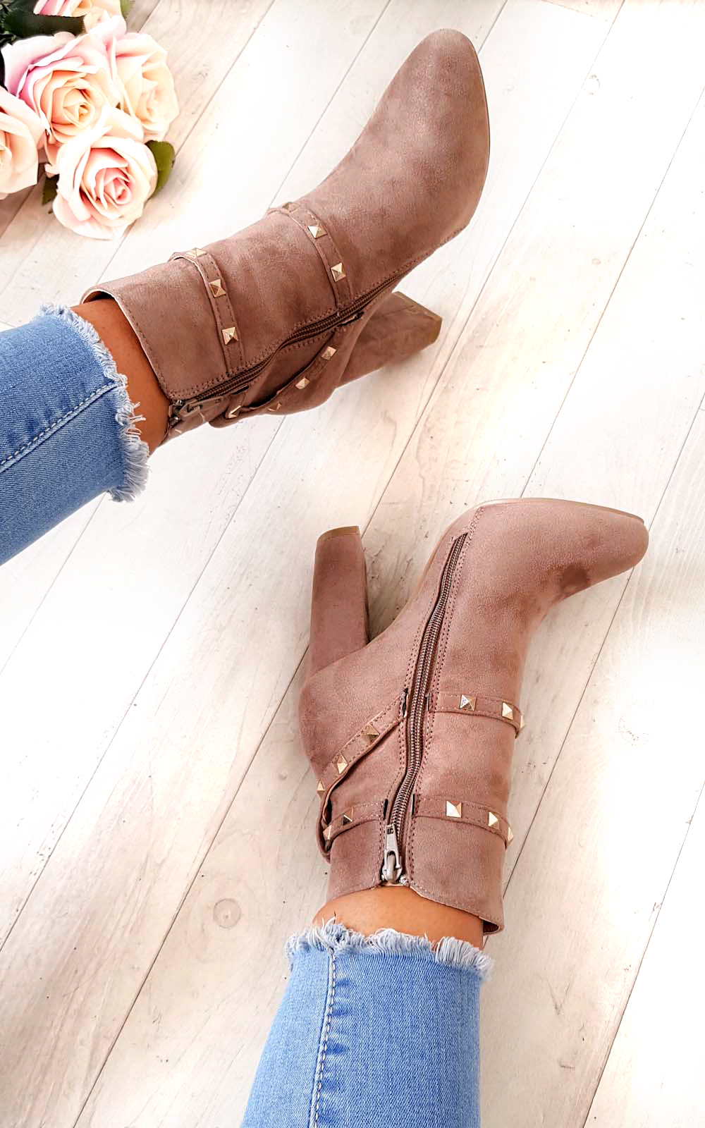 Miya Studded Ankle Boots  Thumbnail