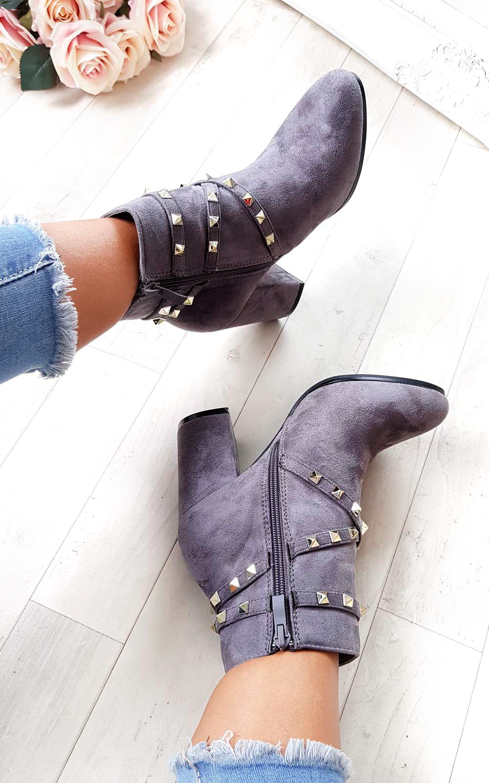 Mabel Studded Ankle Boots 