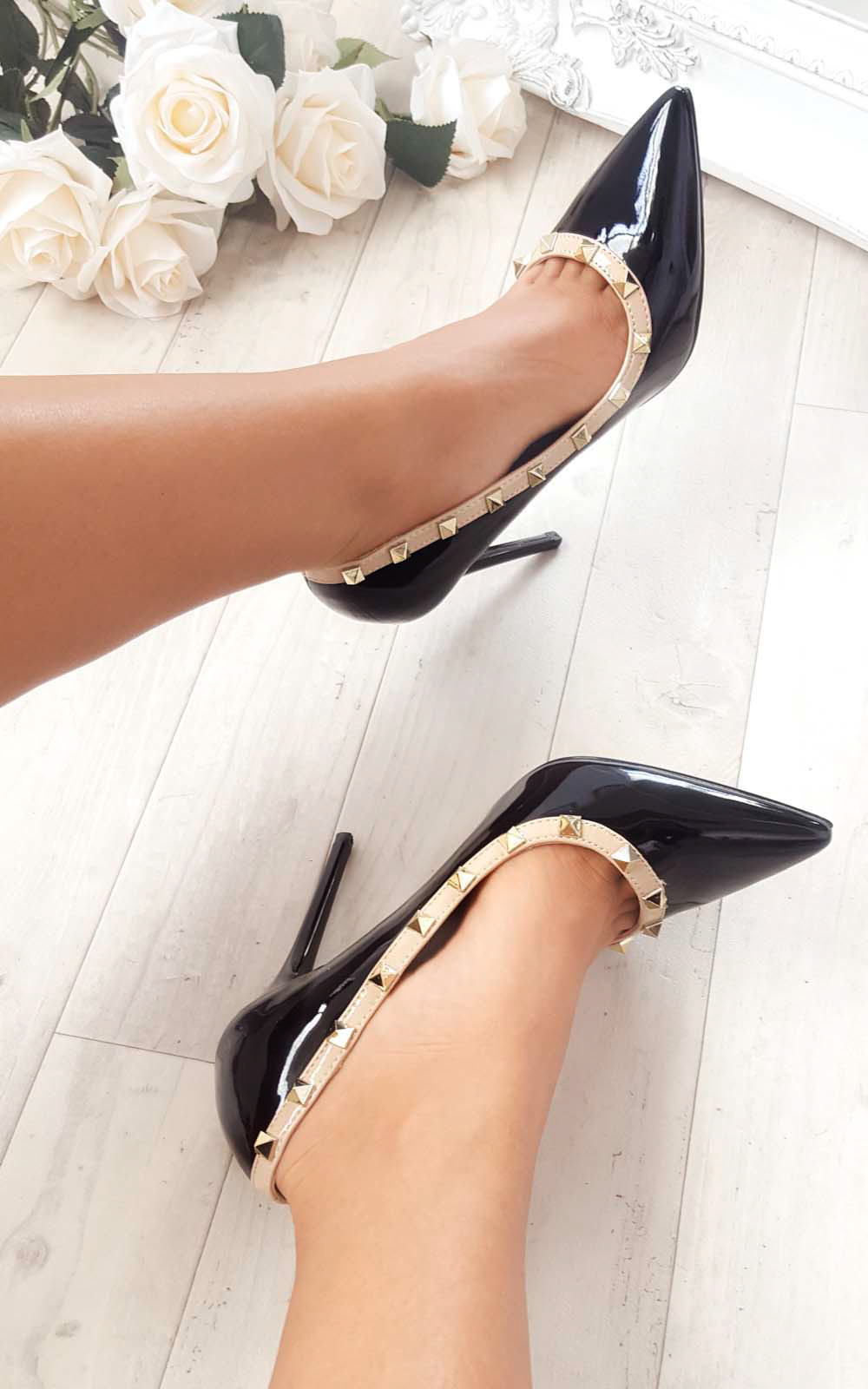 Darla Studded Court Heels