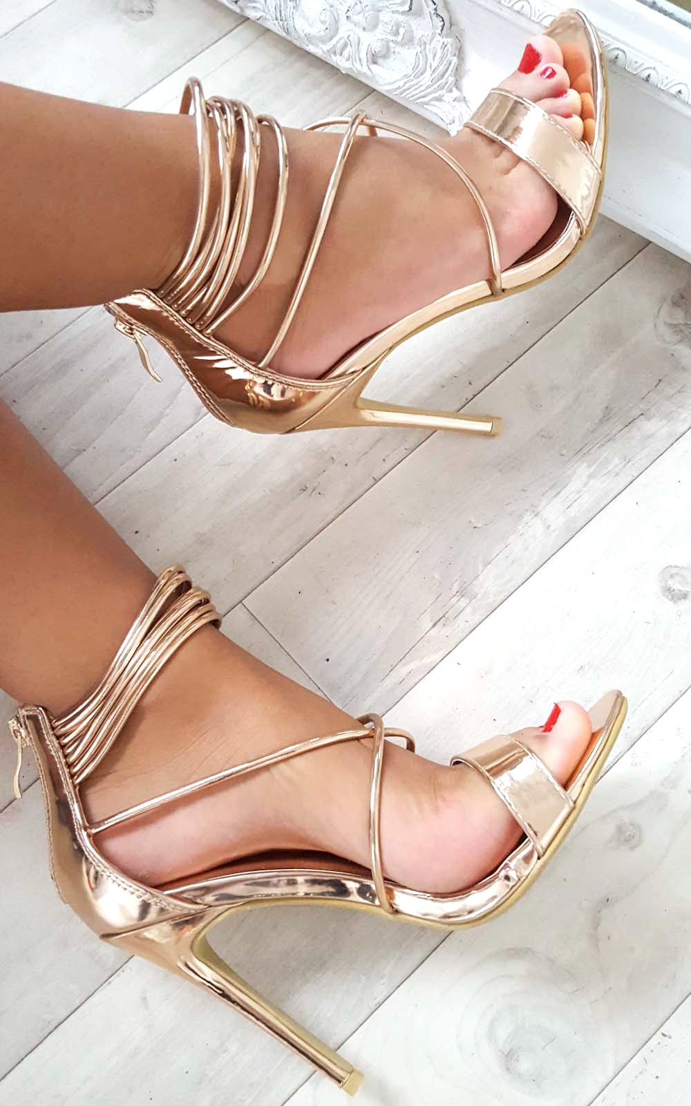 Anastasia Strappy High Heels Thumbnail