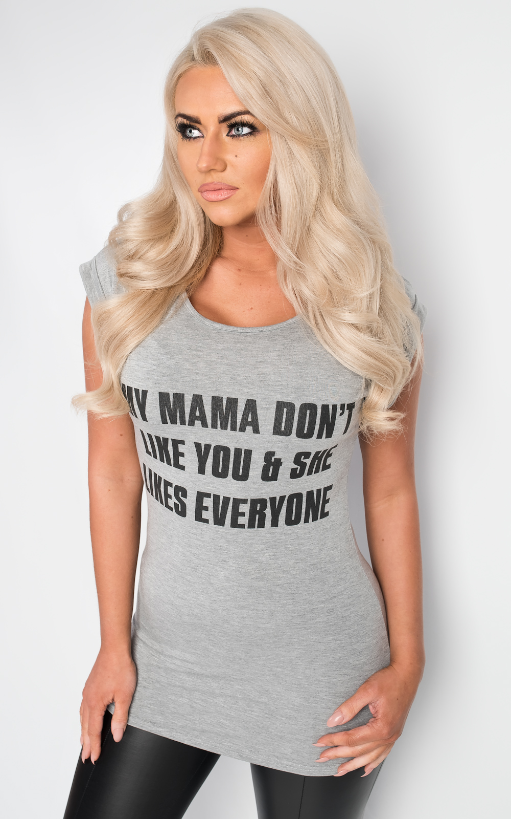 Justine Slogan T-shirt Thumbnail Justine Slogan T-shirt Thumbnail