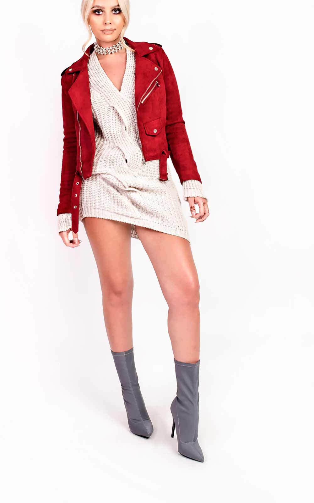 Mia Biker Faux Suede Jacket Thumbnail Mia Biker Faux Suede Jacket Thumbnail