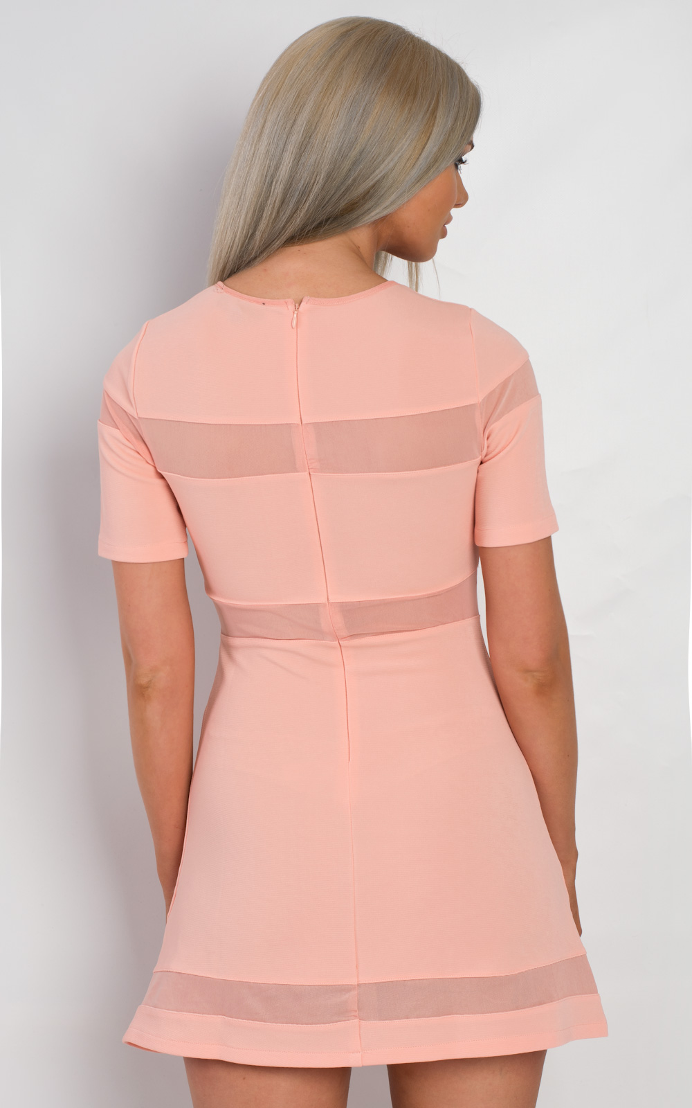 Briella Mesh Stripe Dress Thumbnail Briella Mesh Stripe Dress Thumbnail