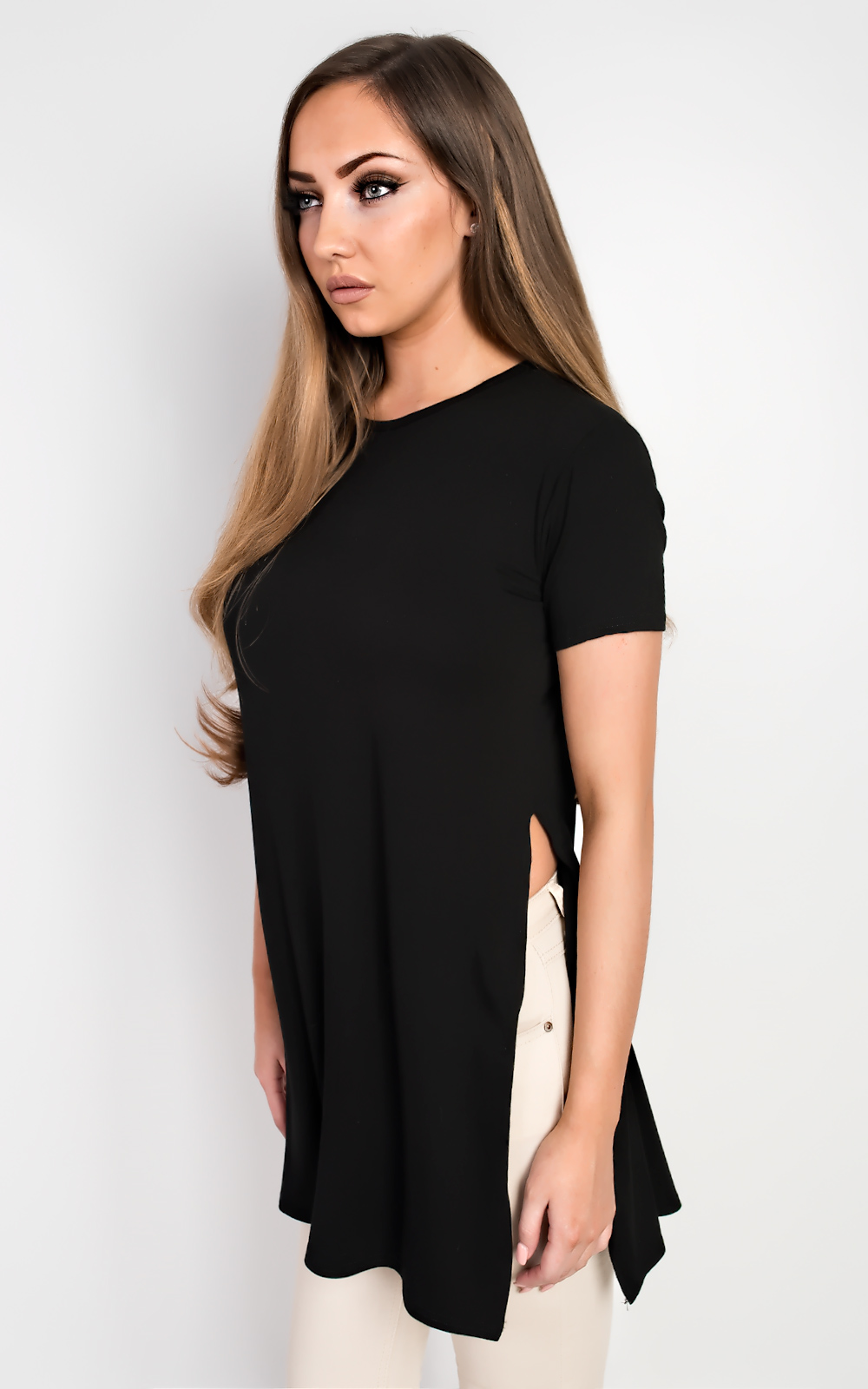 Zona Basic Side Split Casual Top Thumbnail Zona Basic Side Split Casual Top Thumbnail