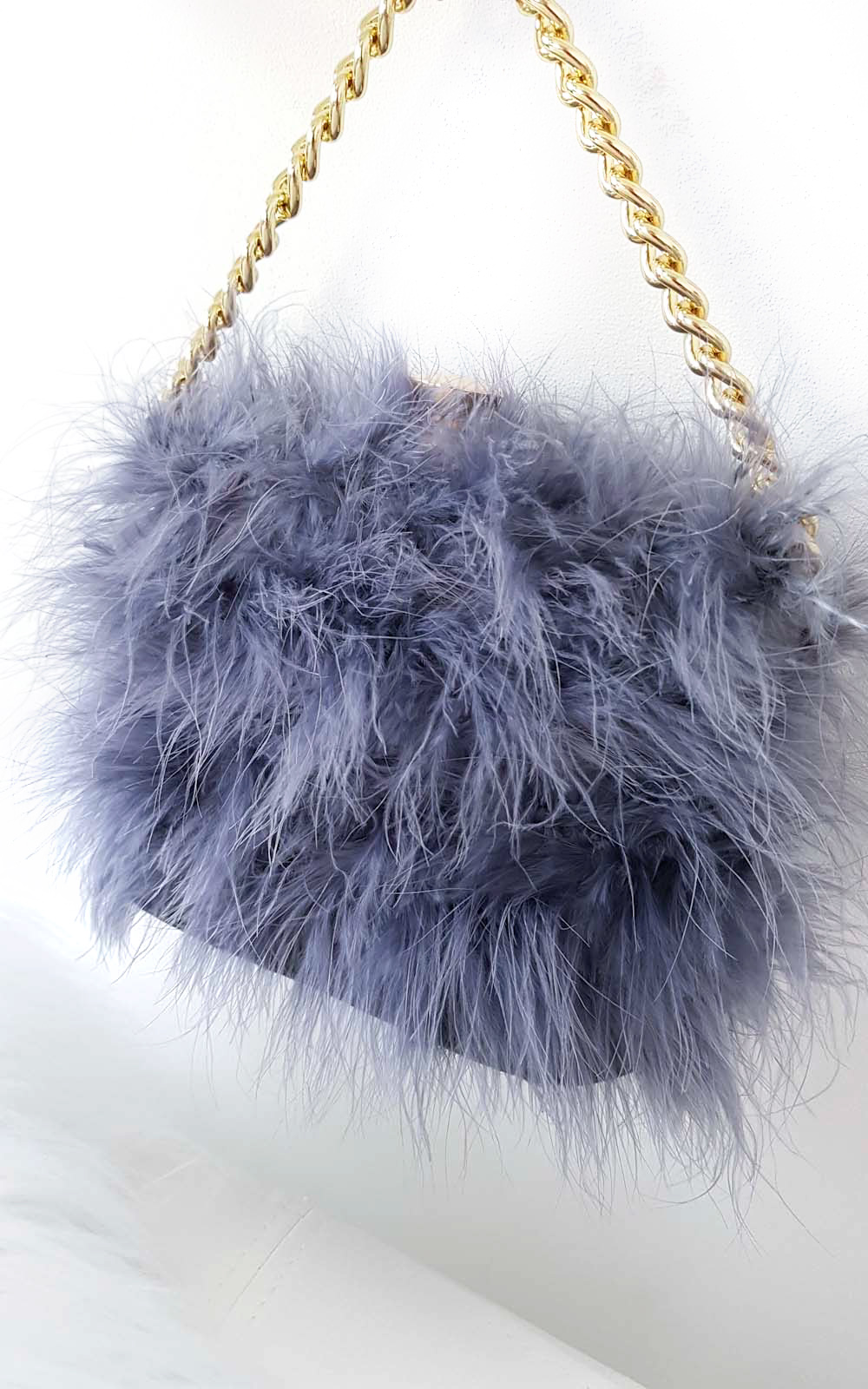 Lyla Feather Shoulder Bag