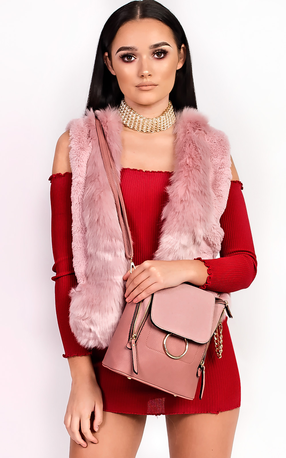 Elisa Faux Fur Waistcoat Thumbnail