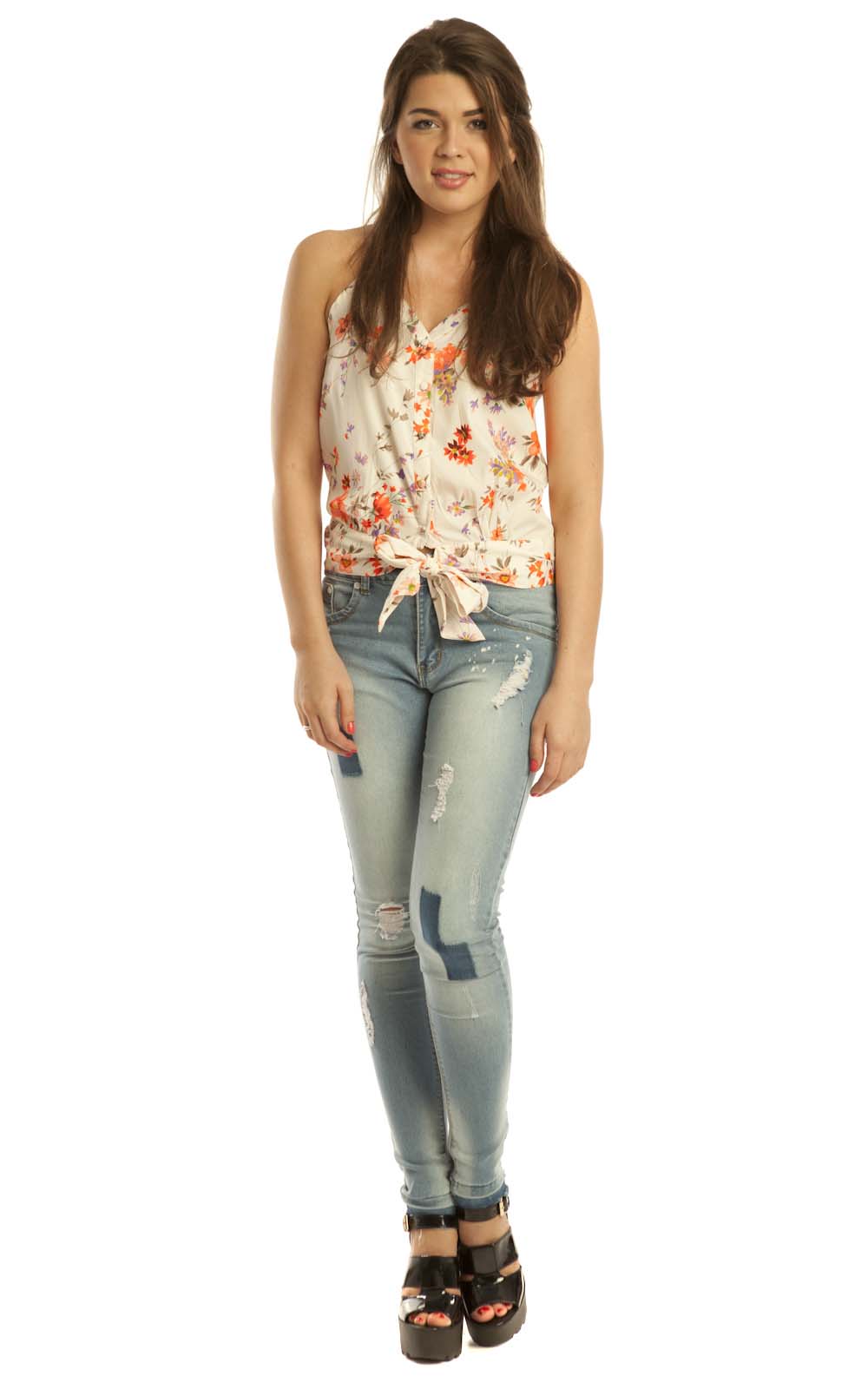 Marisol Floral Button Down Vest Thumbnail Marisol Floral Button Down Vest Thumbnail