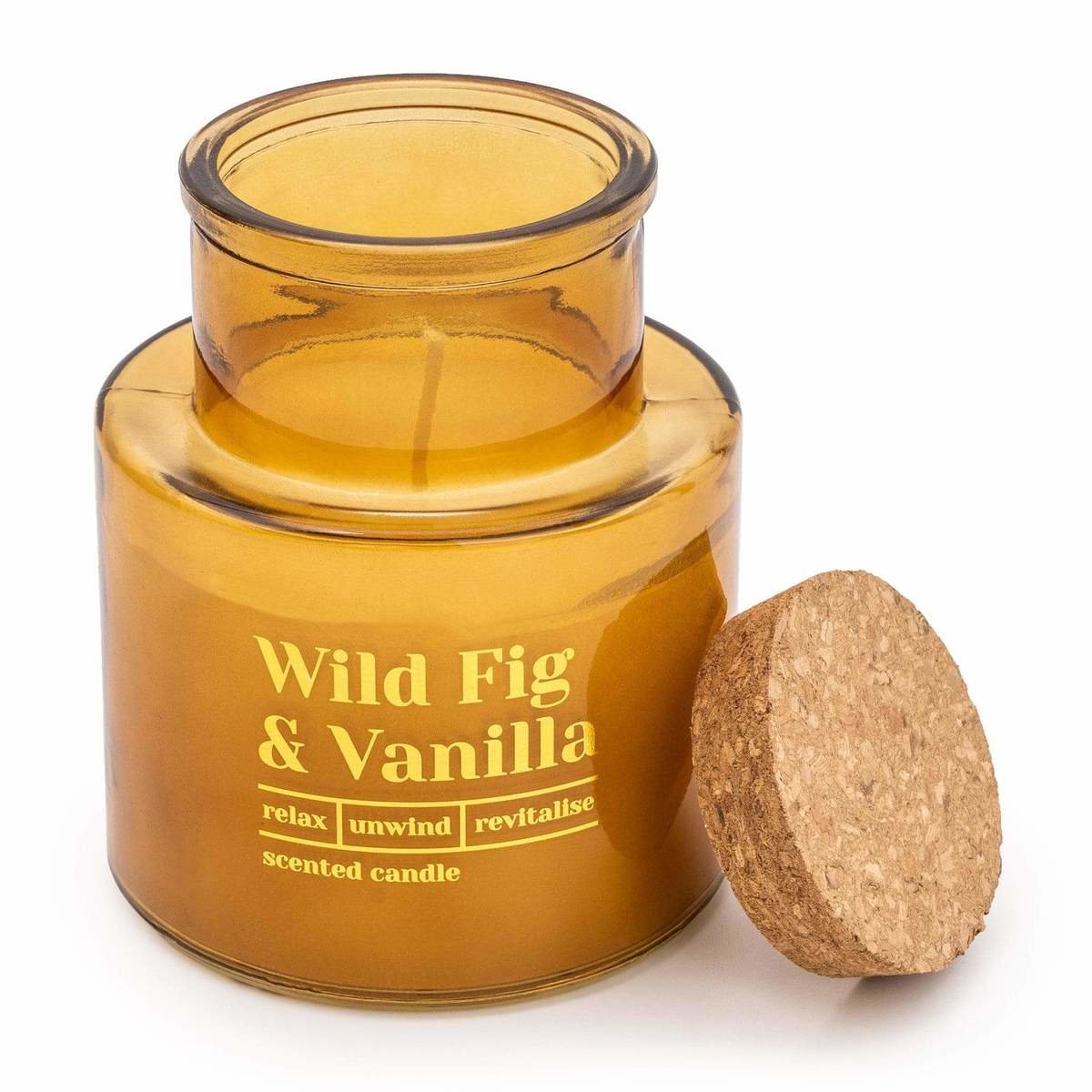 Long Neck Glass Candle 'Wild Fig & Vanilla' - Wild Fig Scent Thumbnail Long Neck Glass Candle 'Wild Fig & Vanilla' - Wild Fig Scent Thumbnail