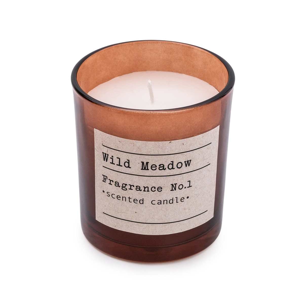 Amber Glass Wax Filled Pot Candle 'Wild Meadow'- Amber Lily Scent Thumbnail Amber Glass Wax Filled Pot Candle 'Wild Meadow'- Amber Lily Scent Thumbnail
