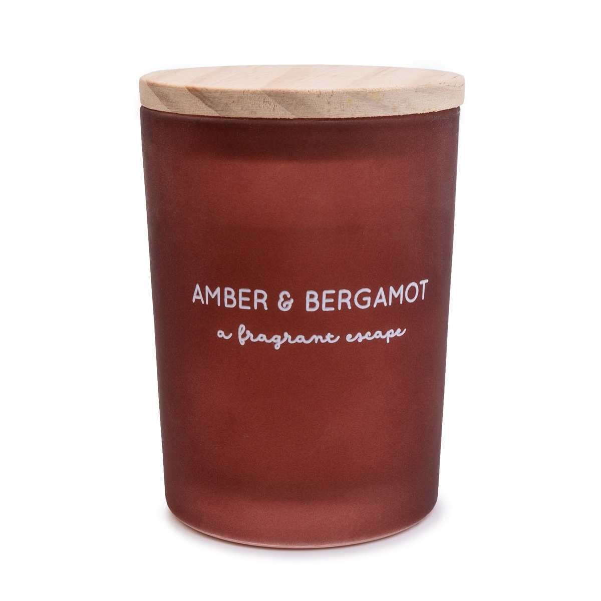 Amber & Bergamont Glass Wax Filled Pot Candle - Amber Shea Amber & Bergamont Glass Wax Filled Pot Candle - Amber Shea