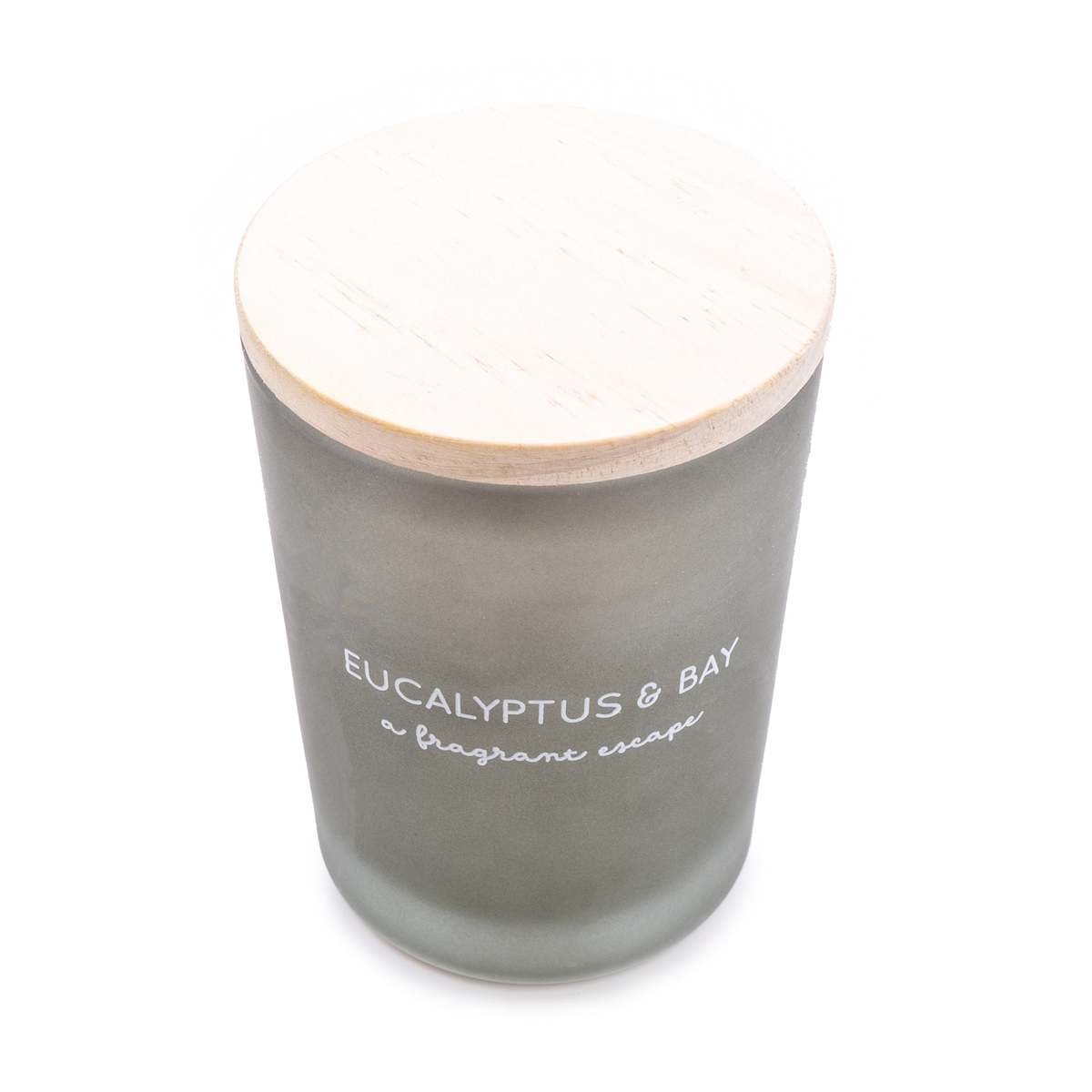 Eucalyptus & Bay Glass Wax Filled Pot Candle - Kitchen Garden Scent Thumbnail Eucalyptus & Bay Glass Wax Filled Pot Candle - Kitchen Garden Scent Thumbnail