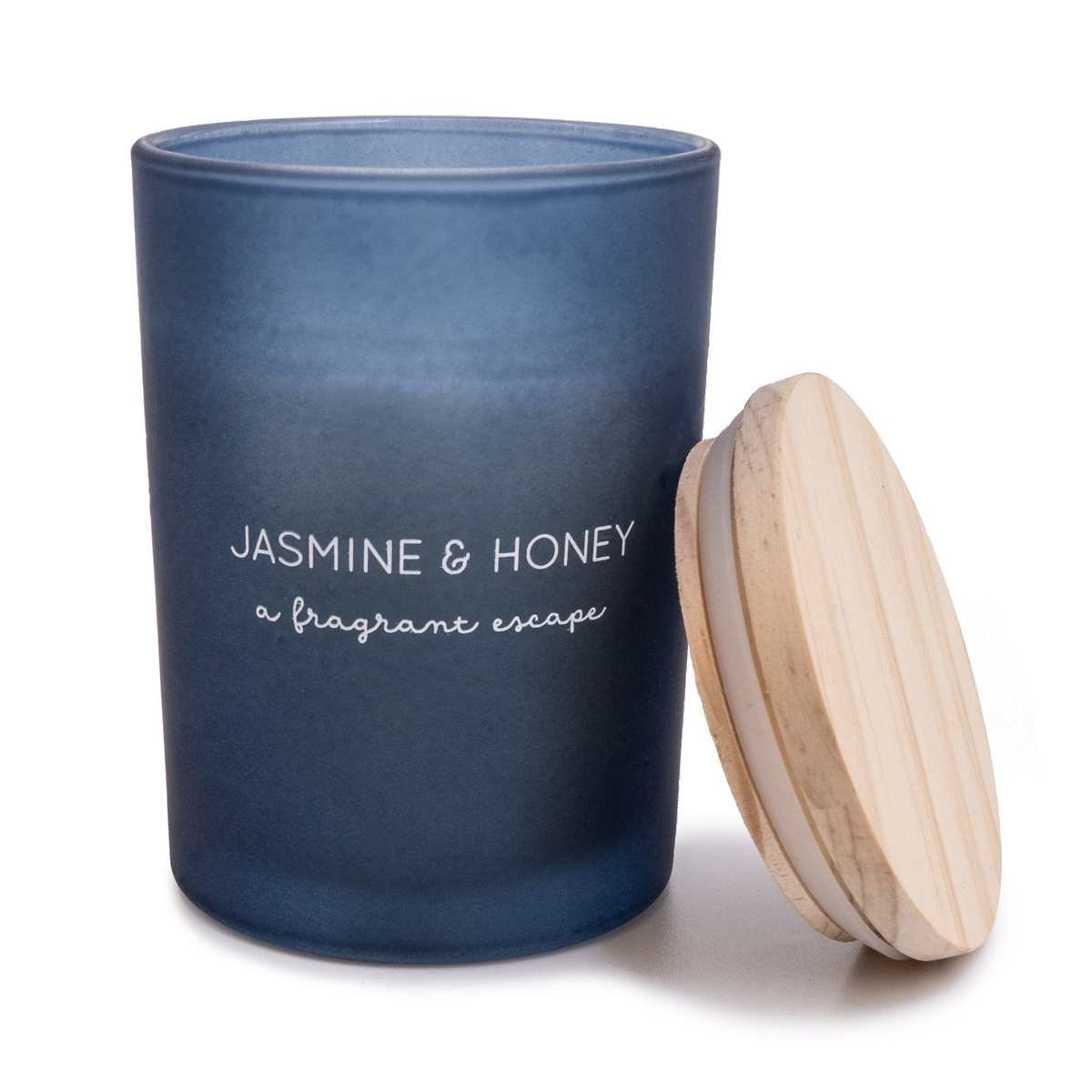 Jasmine & Honey Glass Wax Filled Pot Candle - Honeysuckle Scent Thumbnail Jasmine & Honey Glass Wax Filled Pot Candle - Honeysuckle Scent Thumbnail