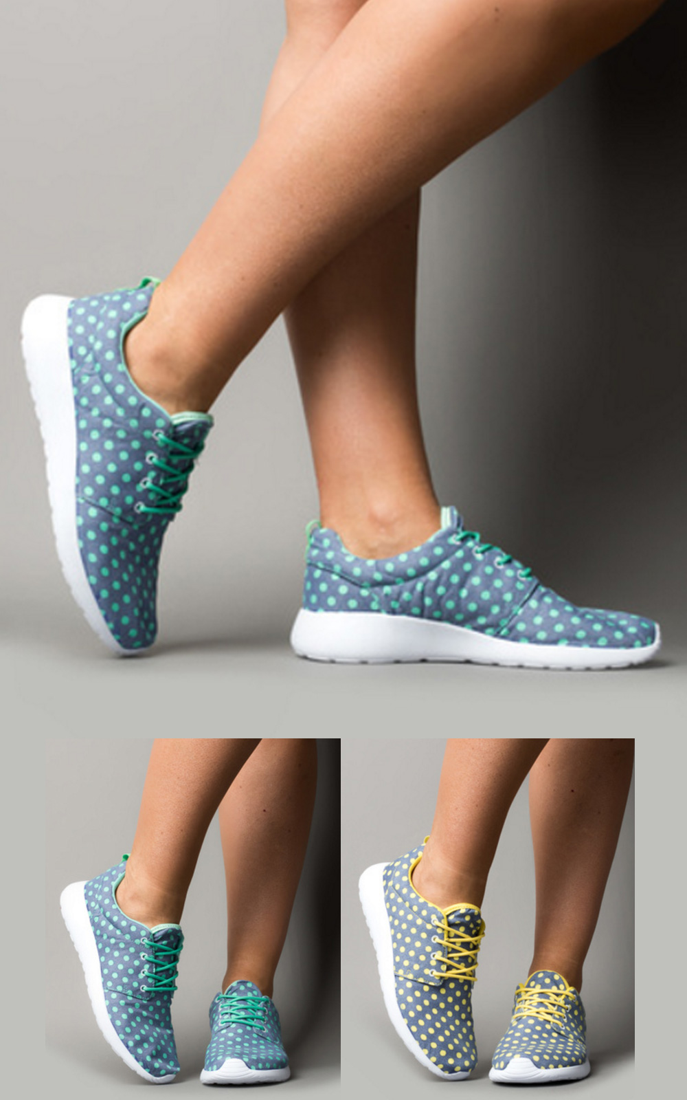 Halona Spotty Lace-Up Trainers Thumbnail