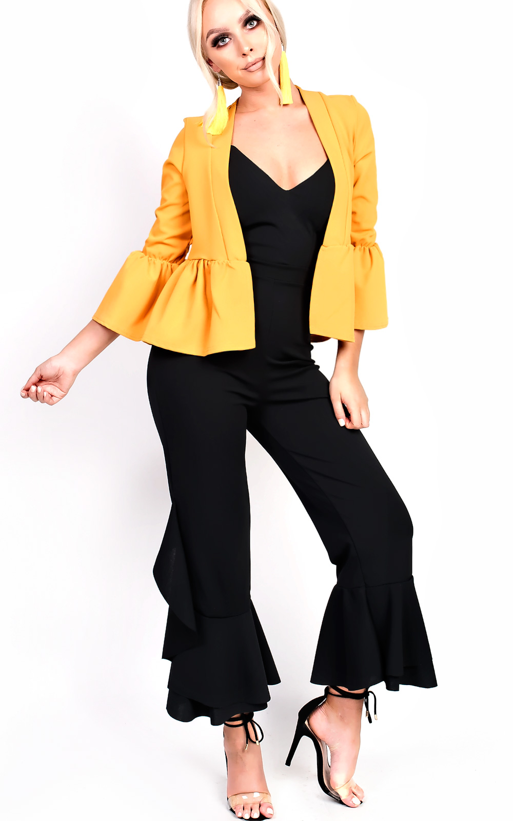 Maxine Flared Leg Strappy Jumpsuit Thumbnail Maxine Flared Leg Strappy Jumpsuit Thumbnail