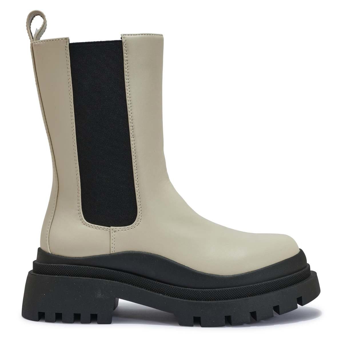 Kyra Chunky Cleated Double Sole Stretch Panel Ankle Boots Thumbnail Kyra Chunky Cleated Double Sole Stretch Panel Ankle Boots Thumbnail