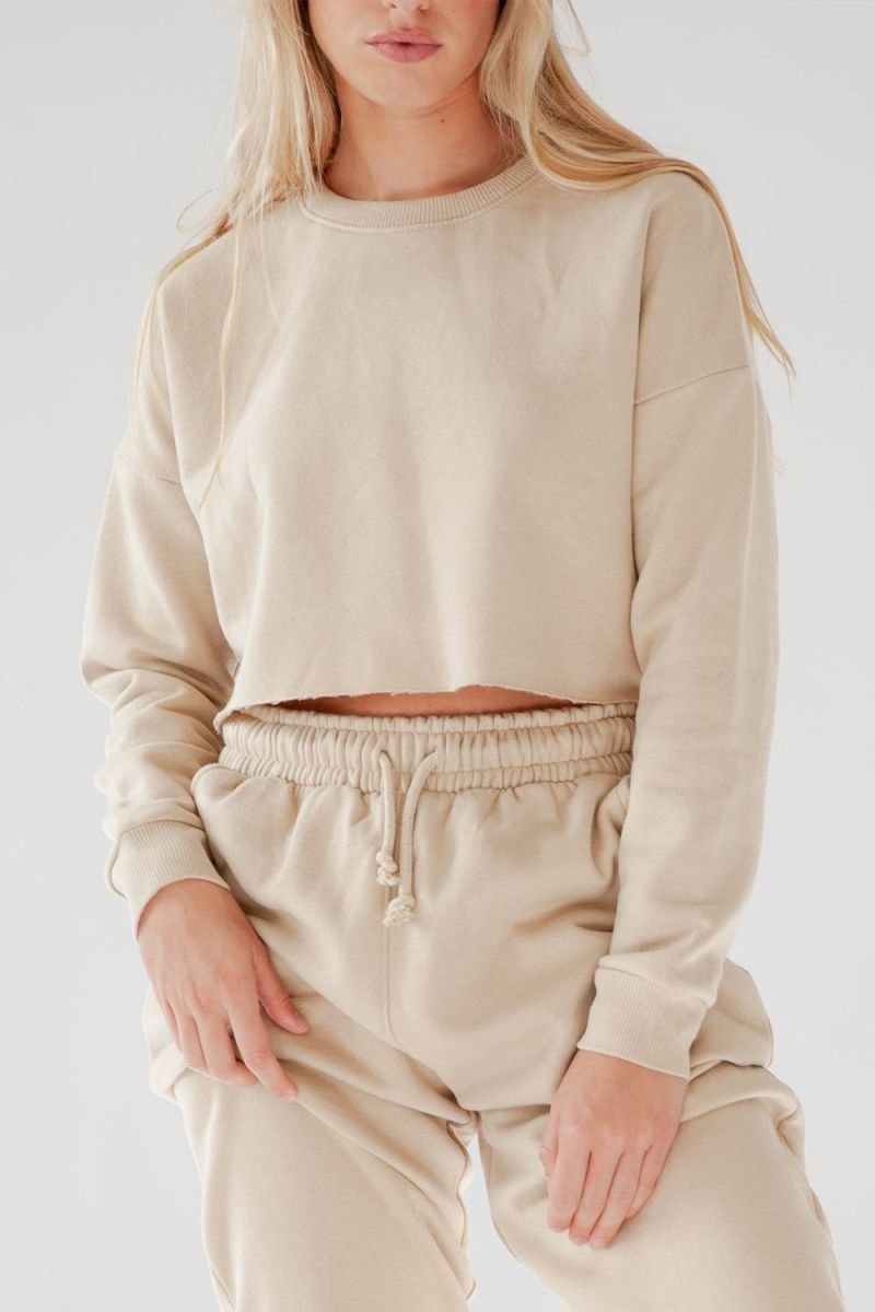 Ruby Fleece Oversized Cropped Sweatshirt Thumbnail Ruby Fleece Oversized Cropped Sweatshirt Thumbnail