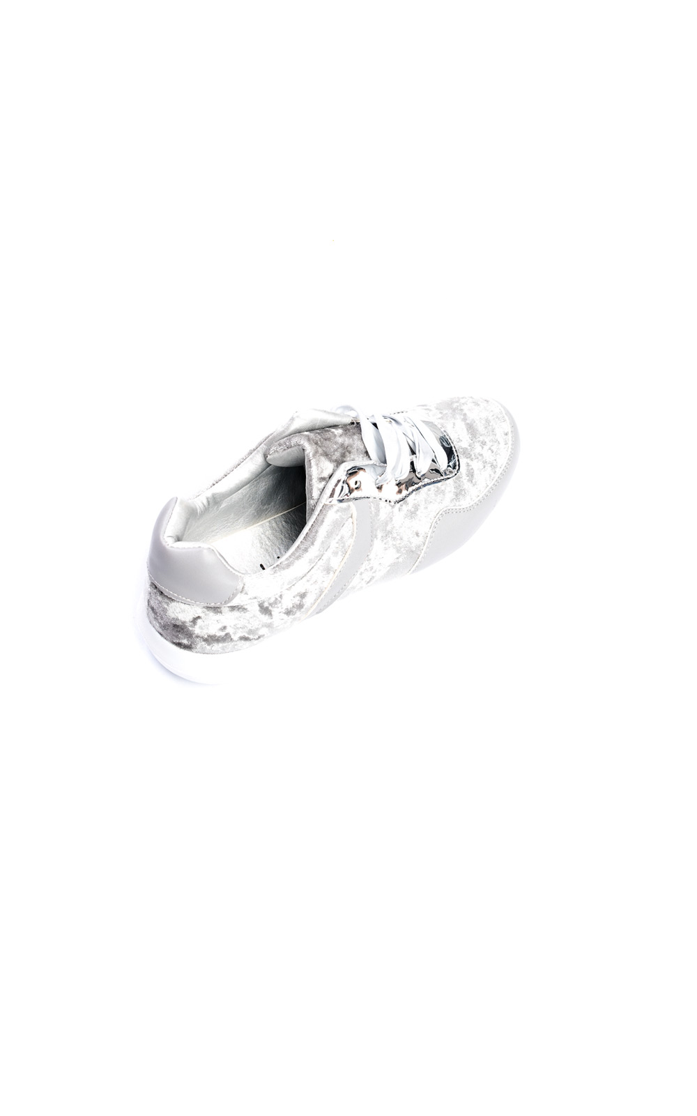 Kristen Velvet Lace Up Ribbon Trainers Thumbnail Kristen Velvet Lace Up Ribbon Trainers Thumbnail