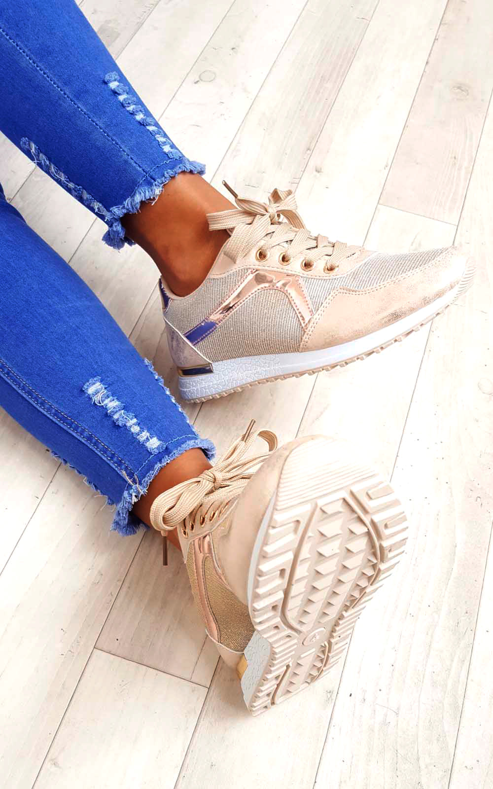 Maya Mesh Two Toned Panel Trainers Thumbnail Maya Mesh Two Toned Panel Trainers Thumbnail