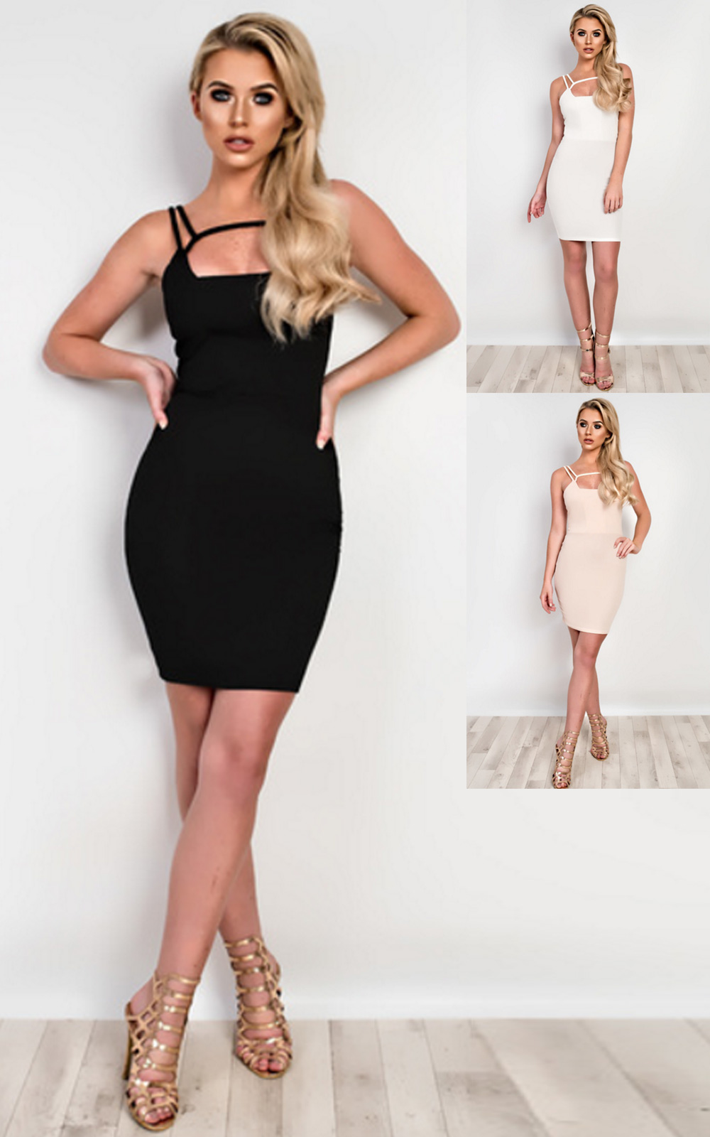 Arianne Strappy Bodycon Dress Thumbnail Arianne Strappy Bodycon Dress Thumbnail
