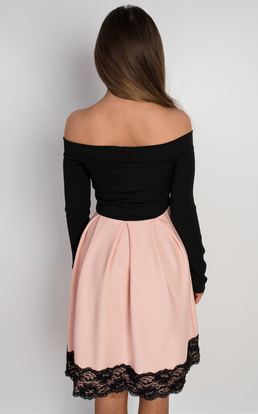 Caitlin Off Shoulder Skater Dress Thumbnail