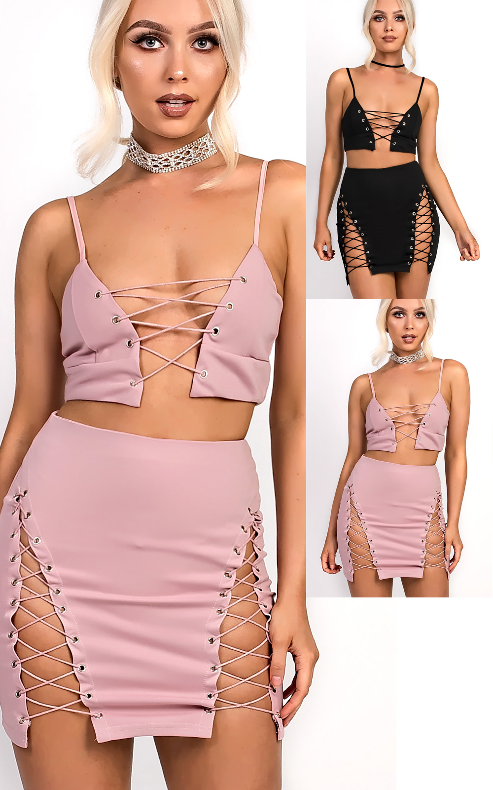 Lacey Lace up Co-ord Thumbnail Lacey Lace up Co-ord Thumbnail