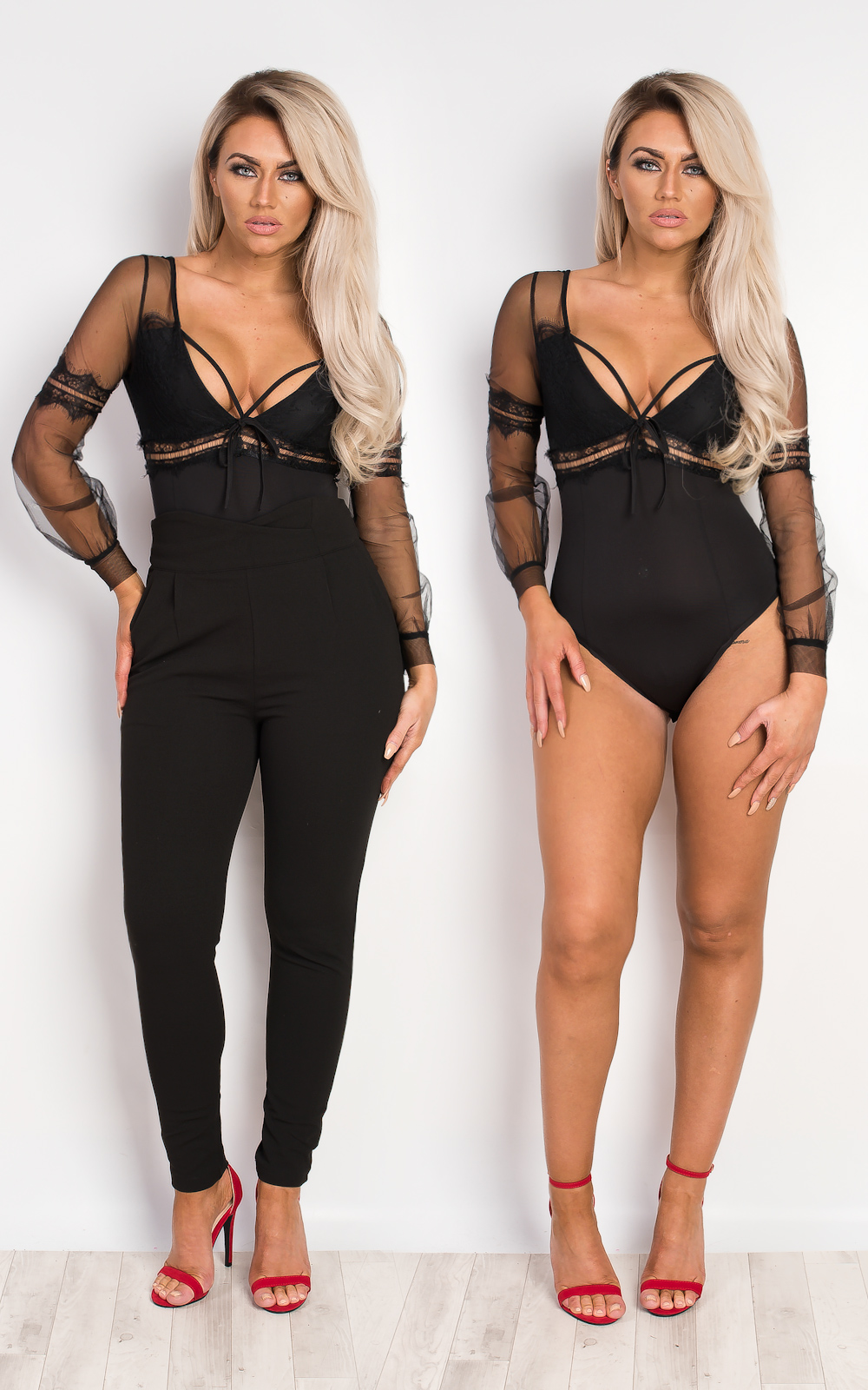 Moxie Lace & Mesh Bodysuit Moxie Lace & Mesh Bodysuit