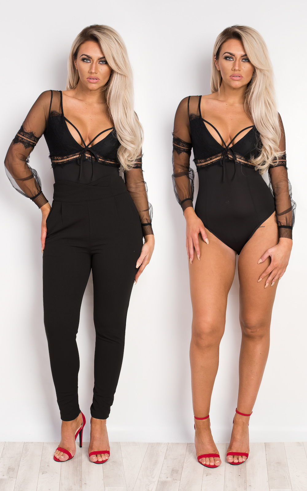 Moxie Lace & Mesh Bodysuit