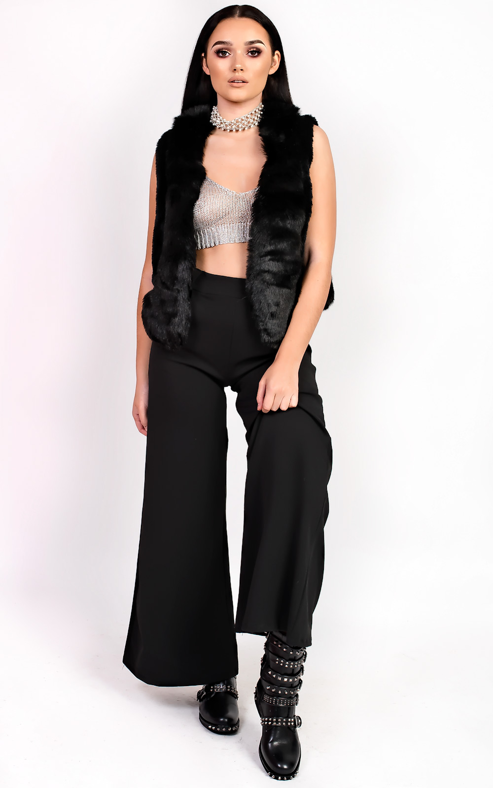 Elisa Faux Fur Waistcoat