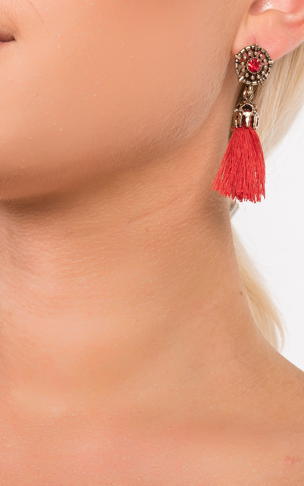 Valenciaga Tassel Jewel Earrings  Thumbnail