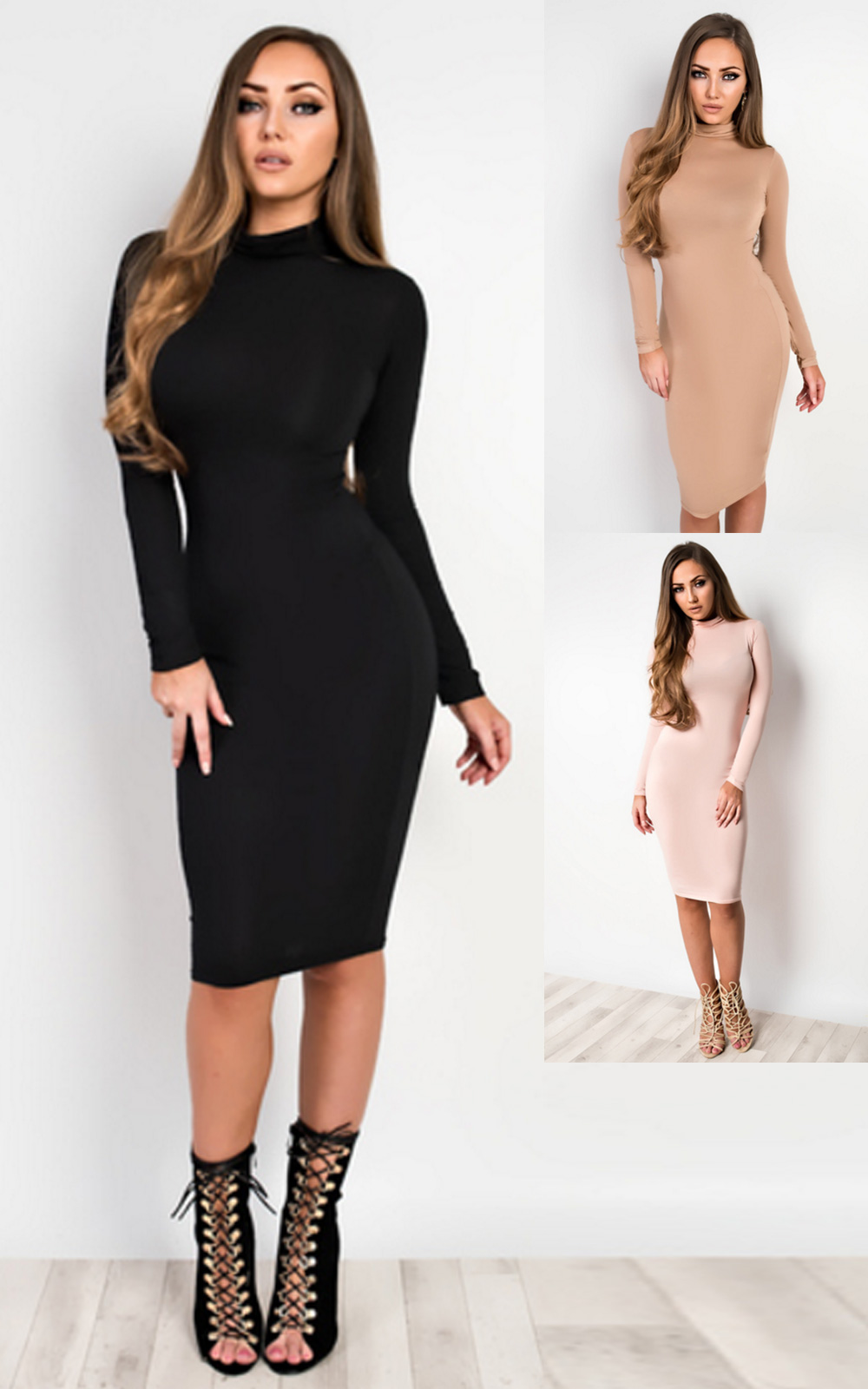 Eliora Basic Bodycon Dress Thumbnail