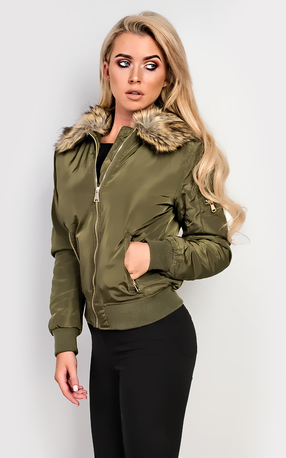 Symphani Faux Fur Parka Jacket Thumbnail Symphani Faux Fur Parka Jacket Thumbnail