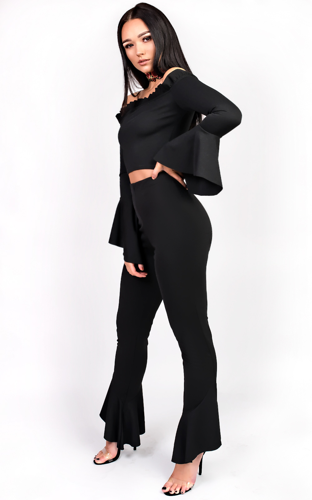 Holly Off Shoulder Frill Co-Ord Thumbnail Holly Off Shoulder Frill Co-Ord Thumbnail