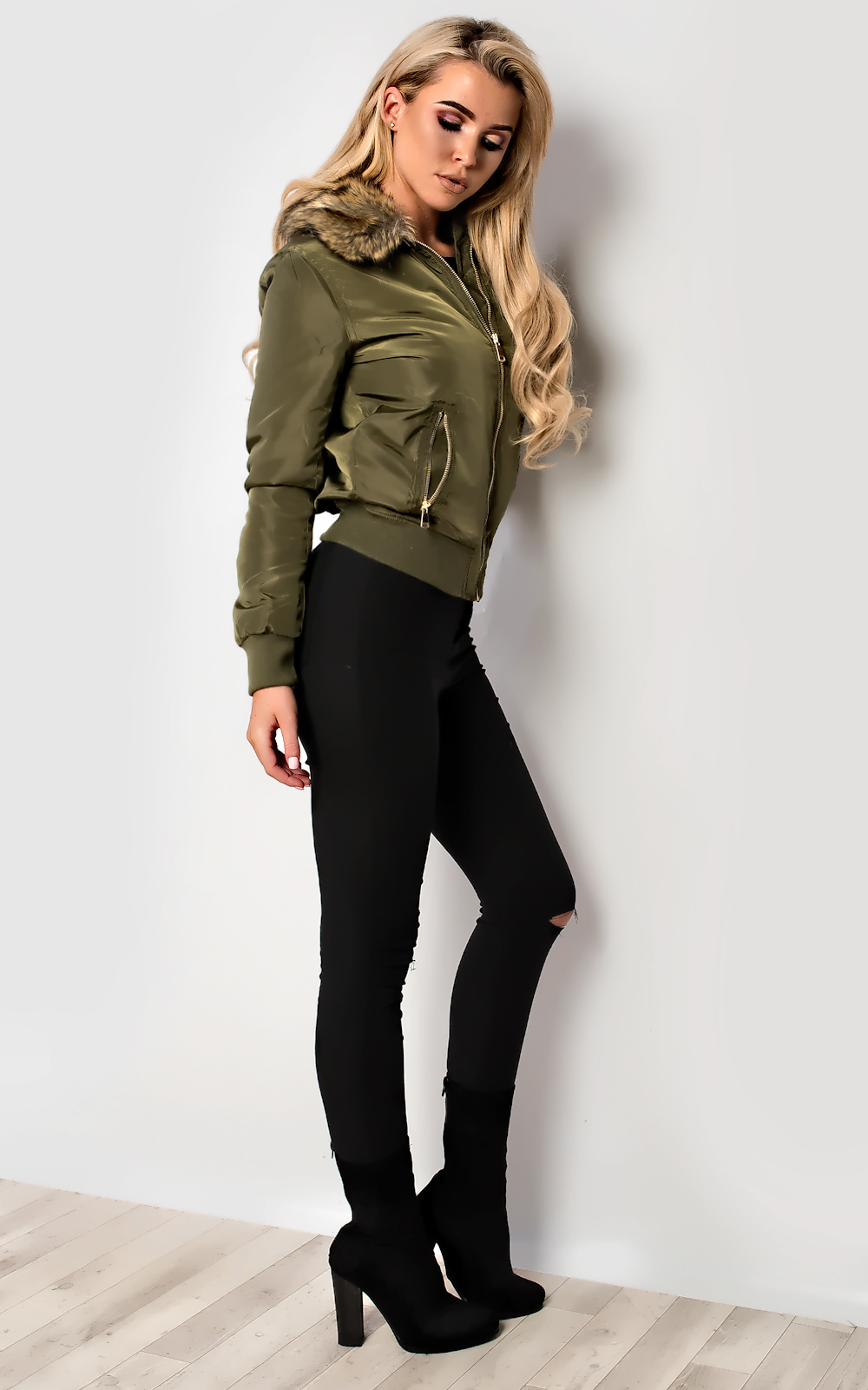 Symphani Faux Fur Parka Jacket Thumbnail Symphani Faux Fur Parka Jacket Thumbnail