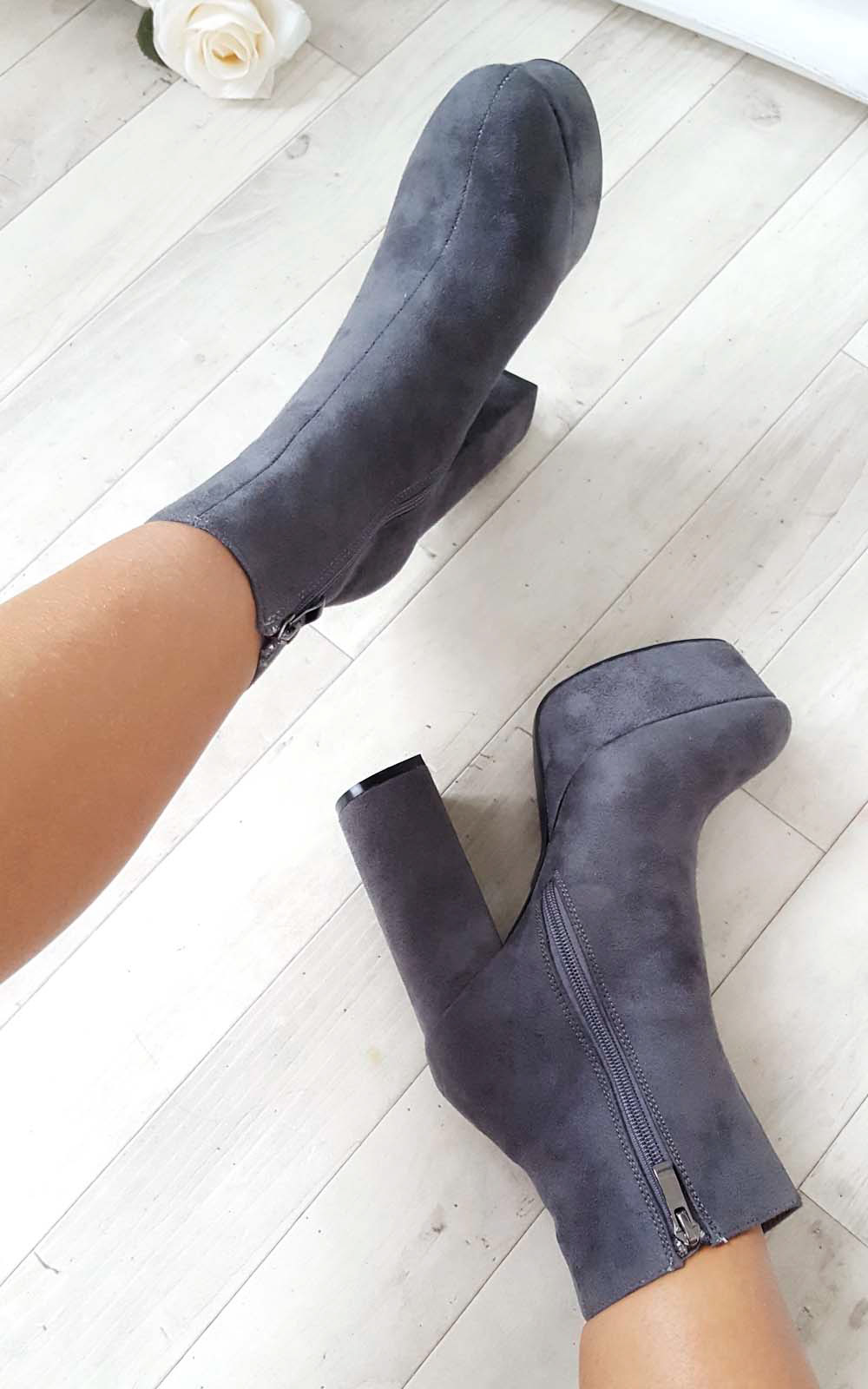 Robyn Suede Platform Boots