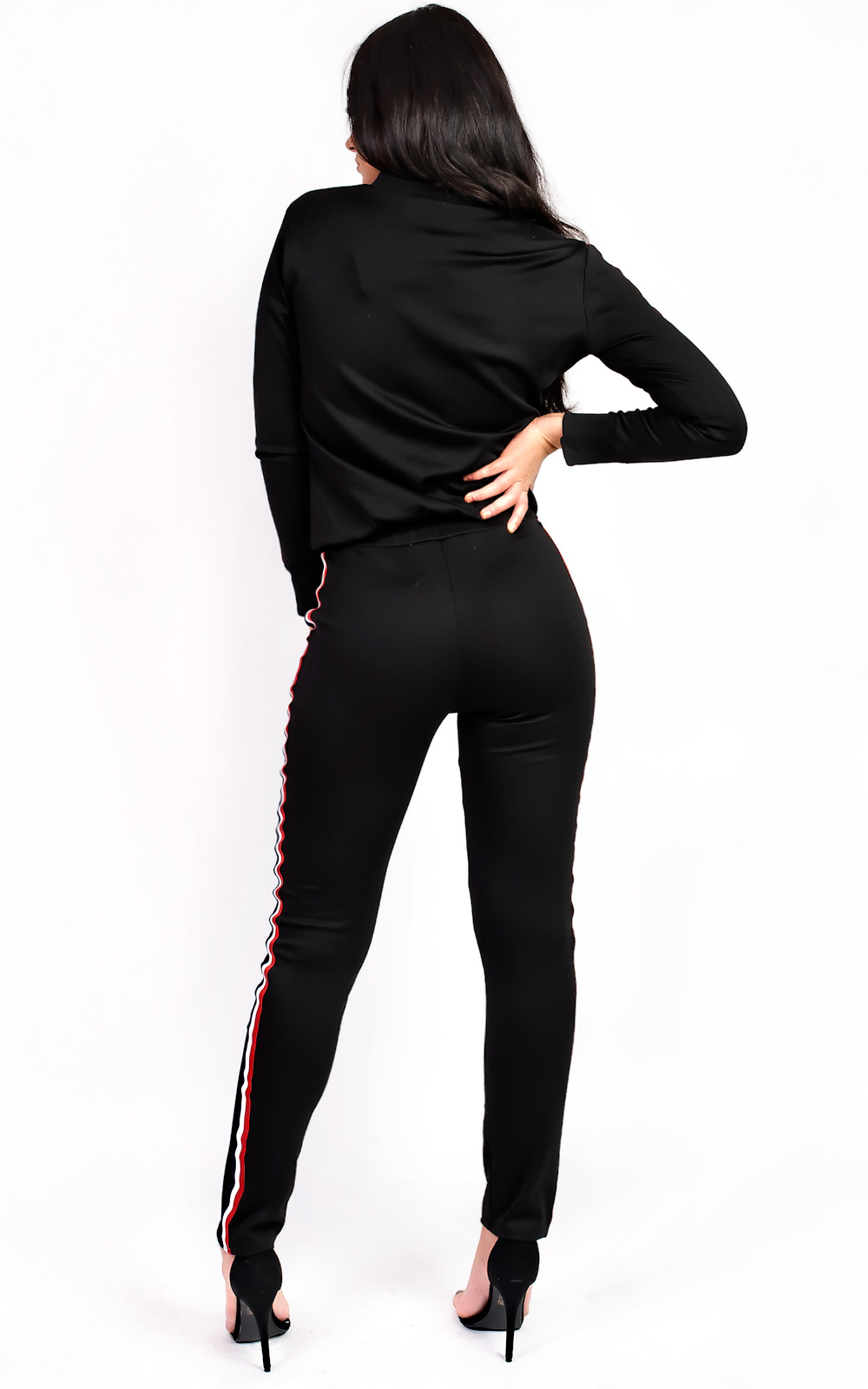 Kimmi Stripe Slim Fit Tracksuit Thumbnail