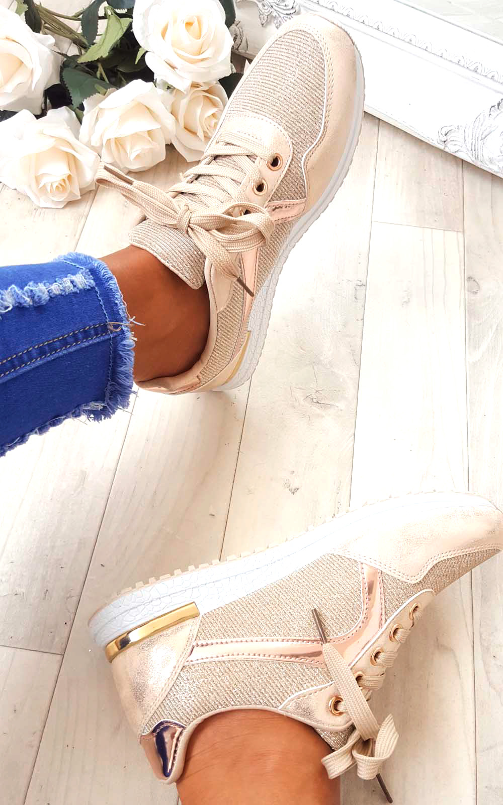 Maya Mesh Two Toned Panel Trainers Thumbnail Maya Mesh Two Toned Panel Trainers Thumbnail