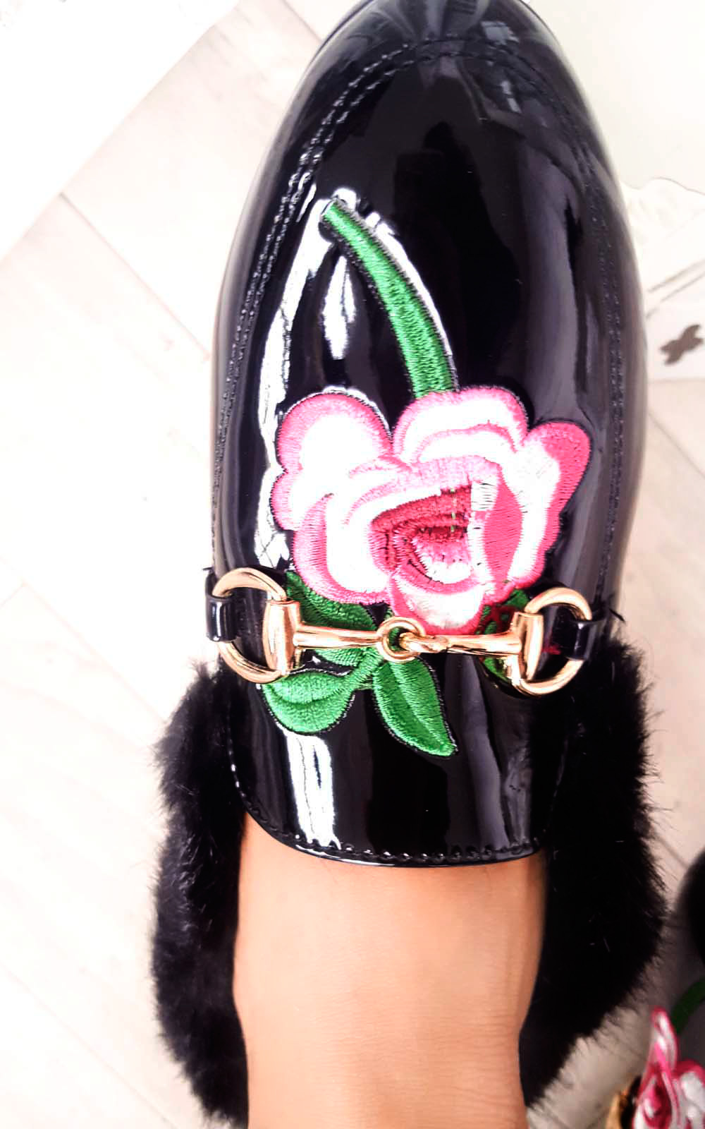 Rosanna Snaffle Front Fur Patent Pumps Thumbnail Rosanna Snaffle Front Fur Patent Pumps Thumbnail