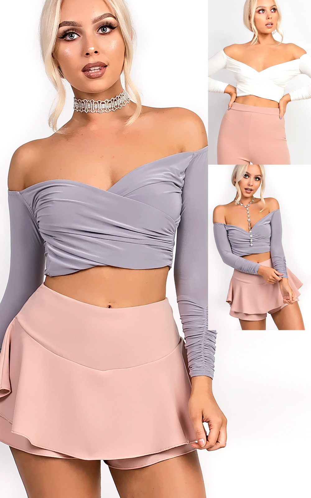 Kimmay Ruched Crop Top Thumbnail Kimmay Ruched Crop Top Thumbnail