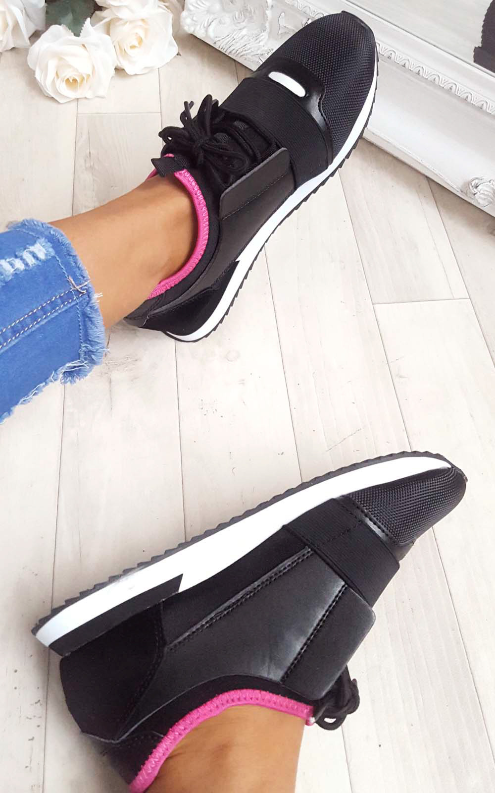 Bali Mesh Two Toned Panel Trainers Thumbnail Bali Mesh Two Toned Panel Trainers Thumbnail