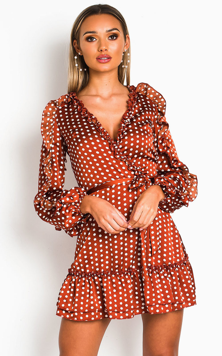 Abbie Polka Dot Frill Dress Thumbnail