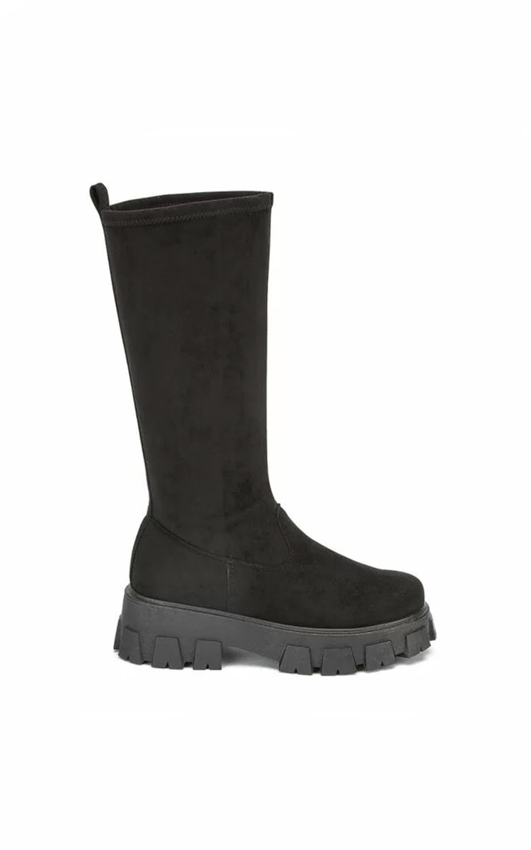 Ada Faux Leather Knee High Chunky Boots Ada Faux Leather Knee High Chunky Boots
