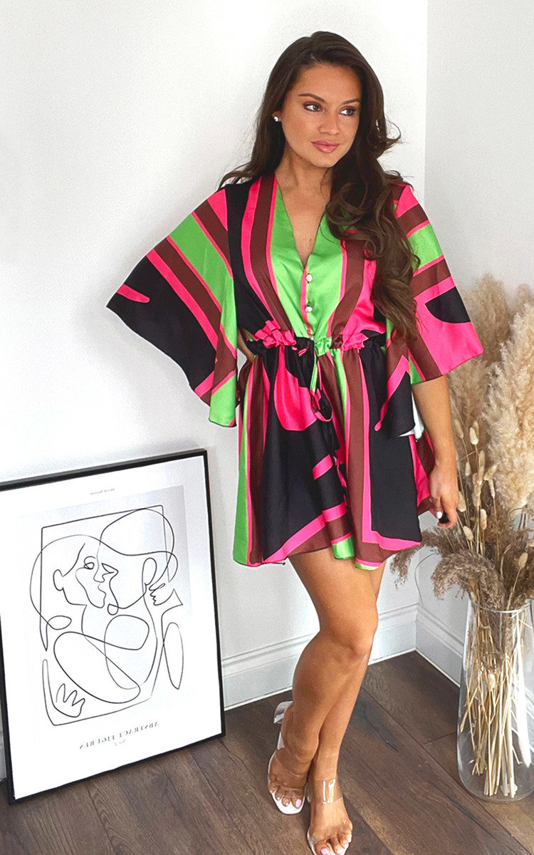 Addilyn Belted Printed Playsuit Thumbnail Addilyn Belted Printed Playsuit Thumbnail